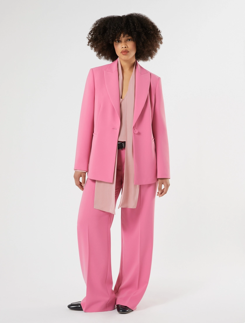 Wide-fit stretch cady trousers - Marina Rinaldi