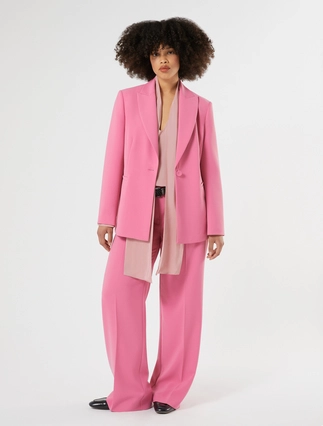 Wide-fit stretch cady trousers - Marina Rinaldi