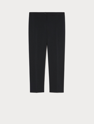 Slim-fit fluid fabric trousers - Marina Rinaldi