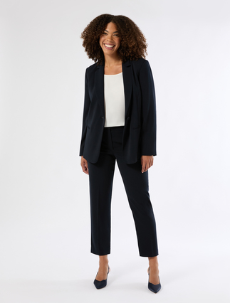 Slim-fit fluid fabric trousers - Marina Rinaldi