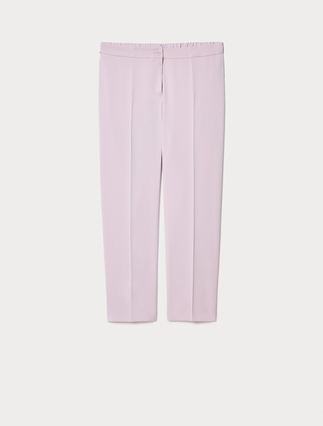 Slim-fit fluid fabric trousers - Marina Rinaldi