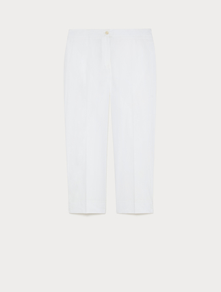 Slim-fit cotton and nylon trousers - Marina Rinaldi