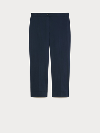 Slim-fit cotton and nylon trousers - Marina Rinaldi