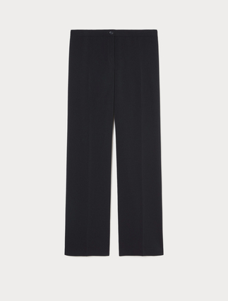 Straight-fit fluid cady trousers - Marina Rinaldi
