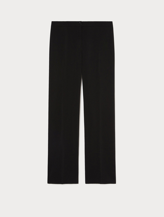 Straight-fit fluid cady trousers - Marina Rinaldi