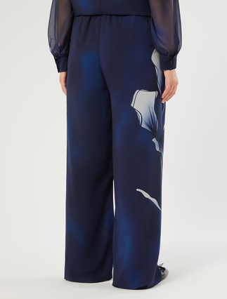 Georgette trousers - MIDNIGHTBLUE - Marina Rinaldi - 4