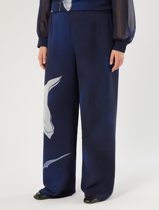 Georgette trousers - MIDNIGHTBLUE