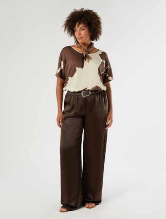 Spodnie z satyny - Marina Rinaldi