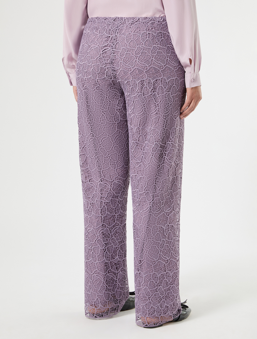 Pantaloni in pizzo macramè - MALVA - Marina Rinaldi - 4