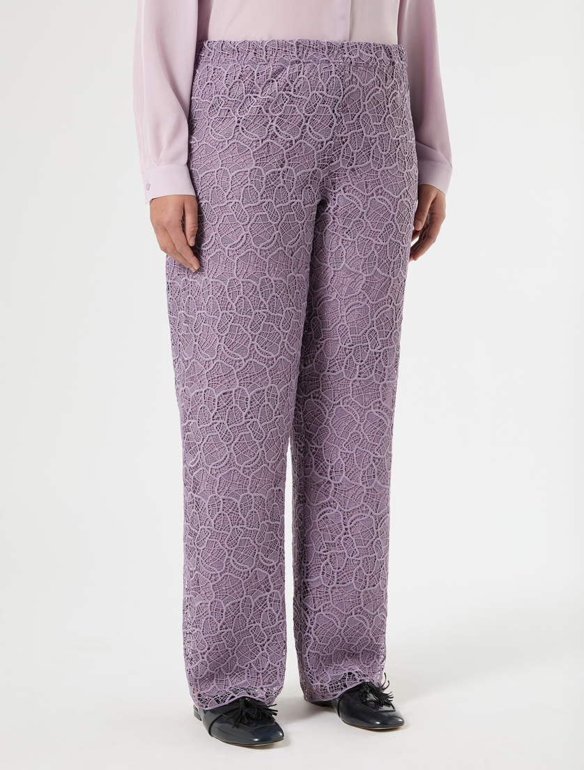 Pantaloni in pizzo macramè - MALVA - Marina Rinaldi - 3