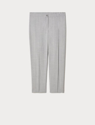 Slim-fit twill trousers - Marina Rinaldi