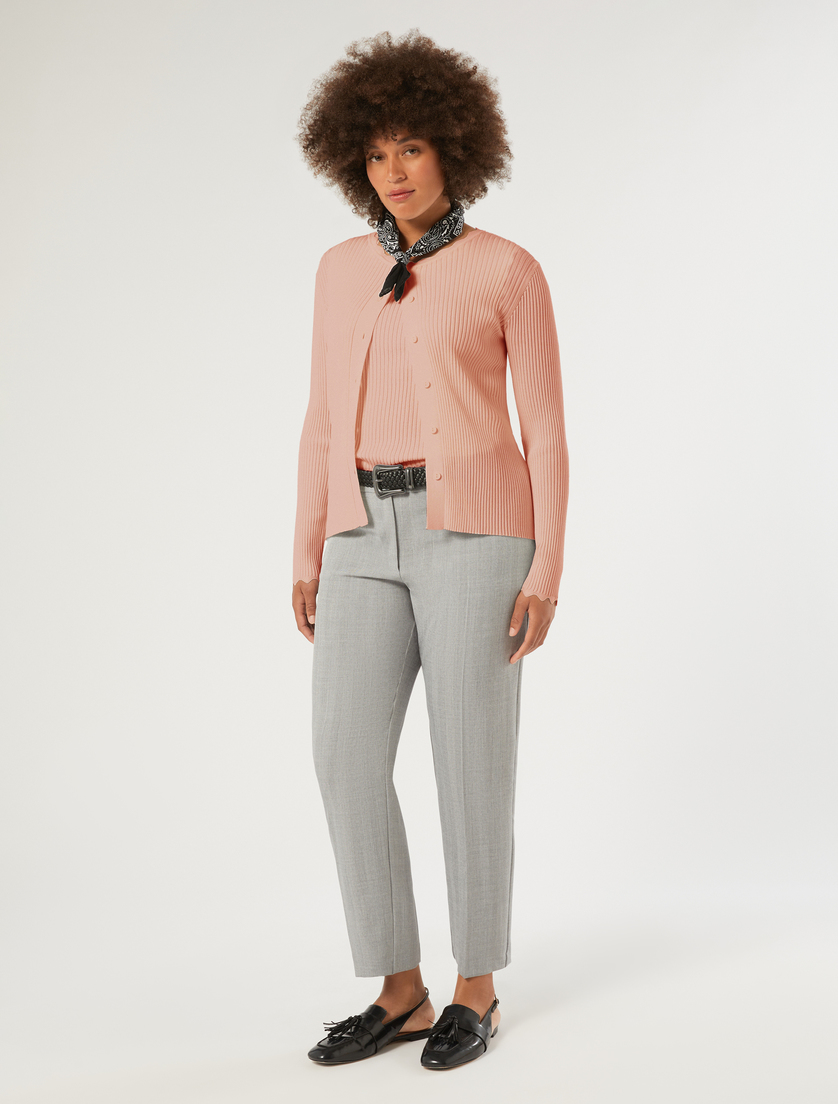 Slim-fit twill trousers - Marina Rinaldi