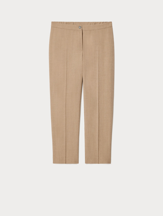 Slim-fit twill trousers - Marina Rinaldi