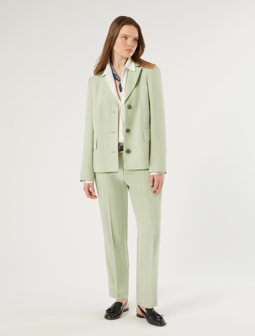 Slim-fit twill trousers - Marina Rinaldi