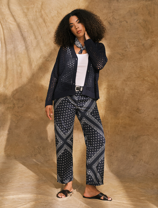 Pantalon en sergé de coton - Marina Rinaldi