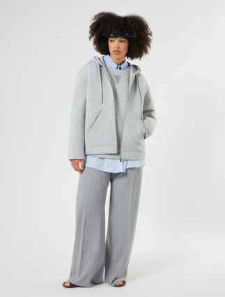 Wide-fit twill trousers - Marina Rinaldi