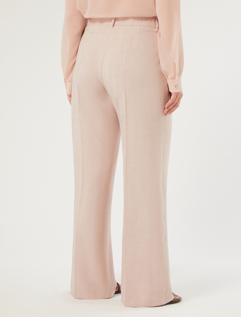 Wide-fit twill trousers - SHADED PINK - Marina Rinaldi - 4