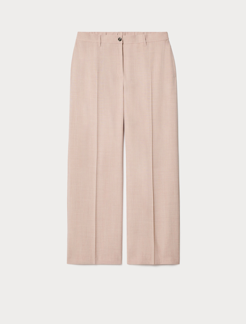 Wide-fit twill trousers - SHADED PINK - Marina Rinaldi