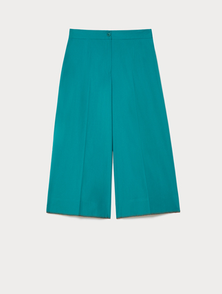 Pantalon raccourci en popeline de coton - Marina Rinaldi