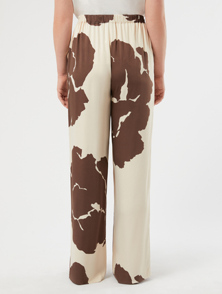 Viscose satin trousers - SAND - Marina Rinaldi - 4