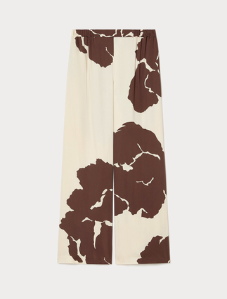 Viscose satin trousers - Marina Rinaldi
