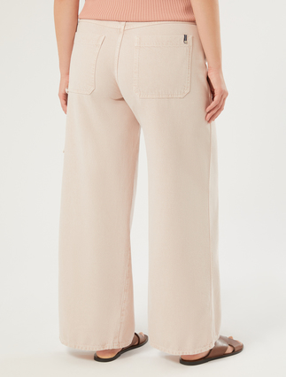 Tencel and cotton trousers - ANTIQUE ROSE - Marina Rinaldi - 4