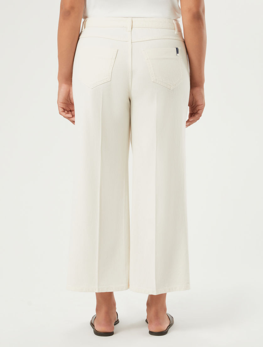 Tencel bull denim jeans - WHITE - Marina Rinaldi - 4