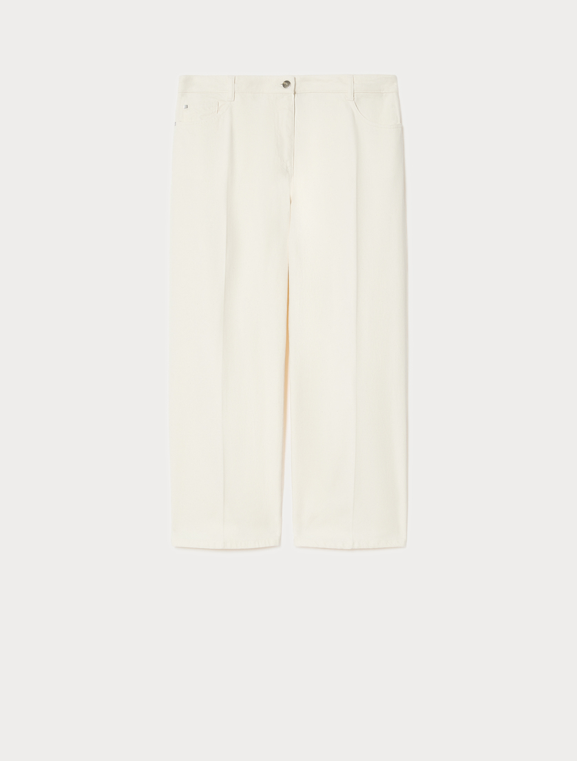Tencel bull denim jeans - WHITE - Marina Rinaldi