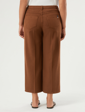 Tencel bull denim jeans - BROWN - Marina Rinaldi - 4