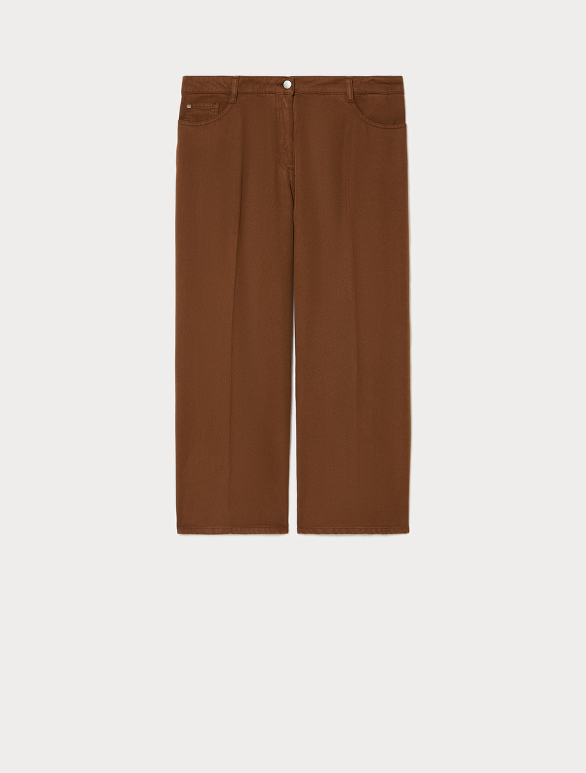 Tencel bull denim jeans - BROWN - Marina Rinaldi