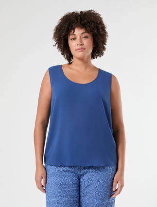 Top in georgette - BLUETTE