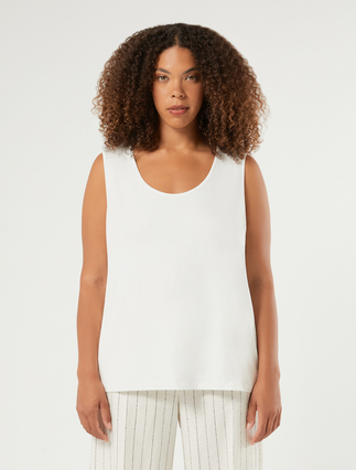 Pure linen top - IVORY