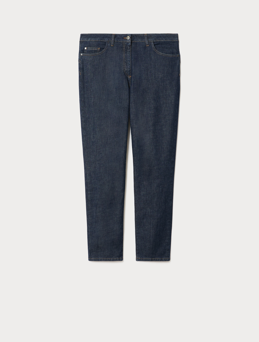 Shaping-fit stretch denim jeans - MIDNIGHTBLUE - Marina Rinaldi