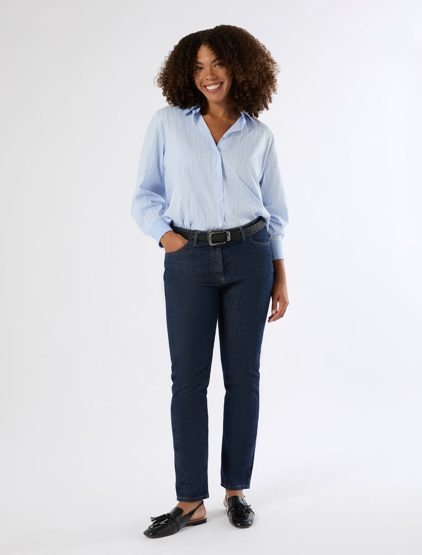 Shaping-fit stretch denim jeans - Marina Rinaldi