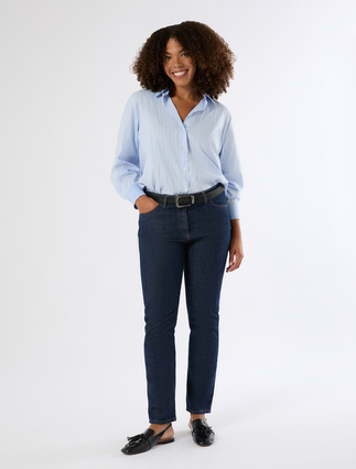 Shaping-fit stretch denim jeans - Marina Rinaldi