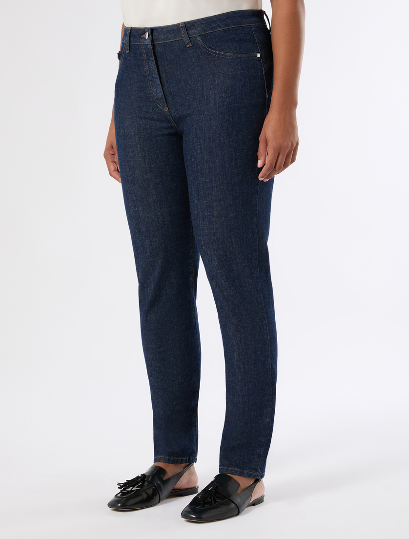 Shaping-fit stretch denim jeans - MIDNIGHTBLUE - Marina Rinaldi - 3