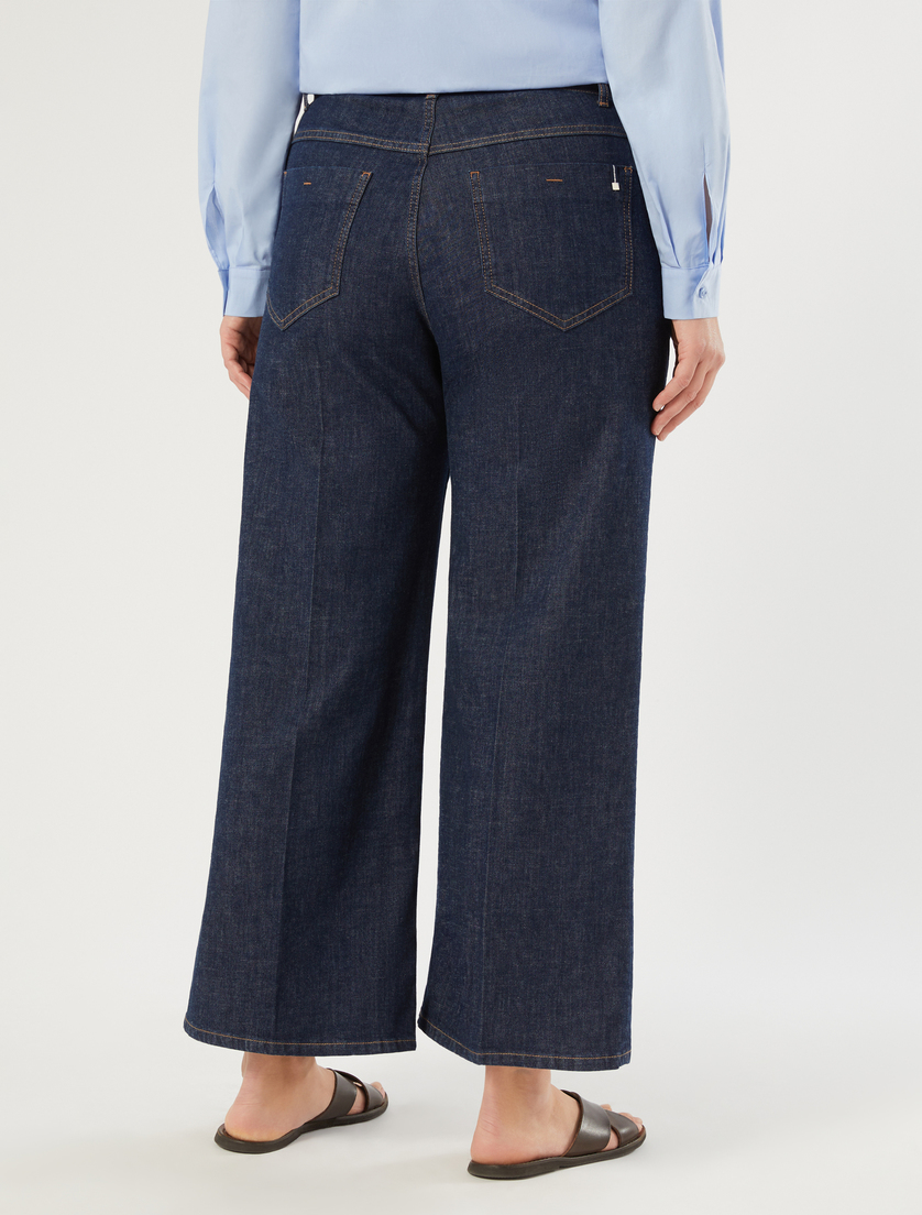 Wide-fit stretch denim jeans - MIDNIGHTBLUE - Marina Rinaldi - 4