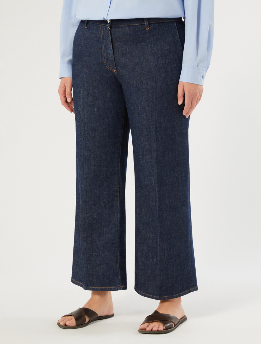 Wide-fit stretch denim jeans - MIDNIGHTBLUE - Marina Rinaldi - 3