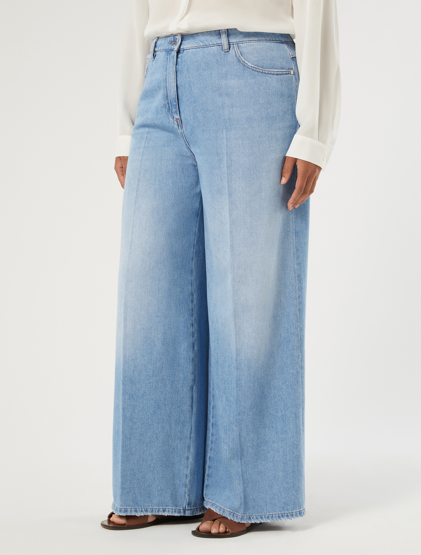 Straight-fit stretch denim jeans - MIDNIGHTBLUE - Marina Rinaldi - 3