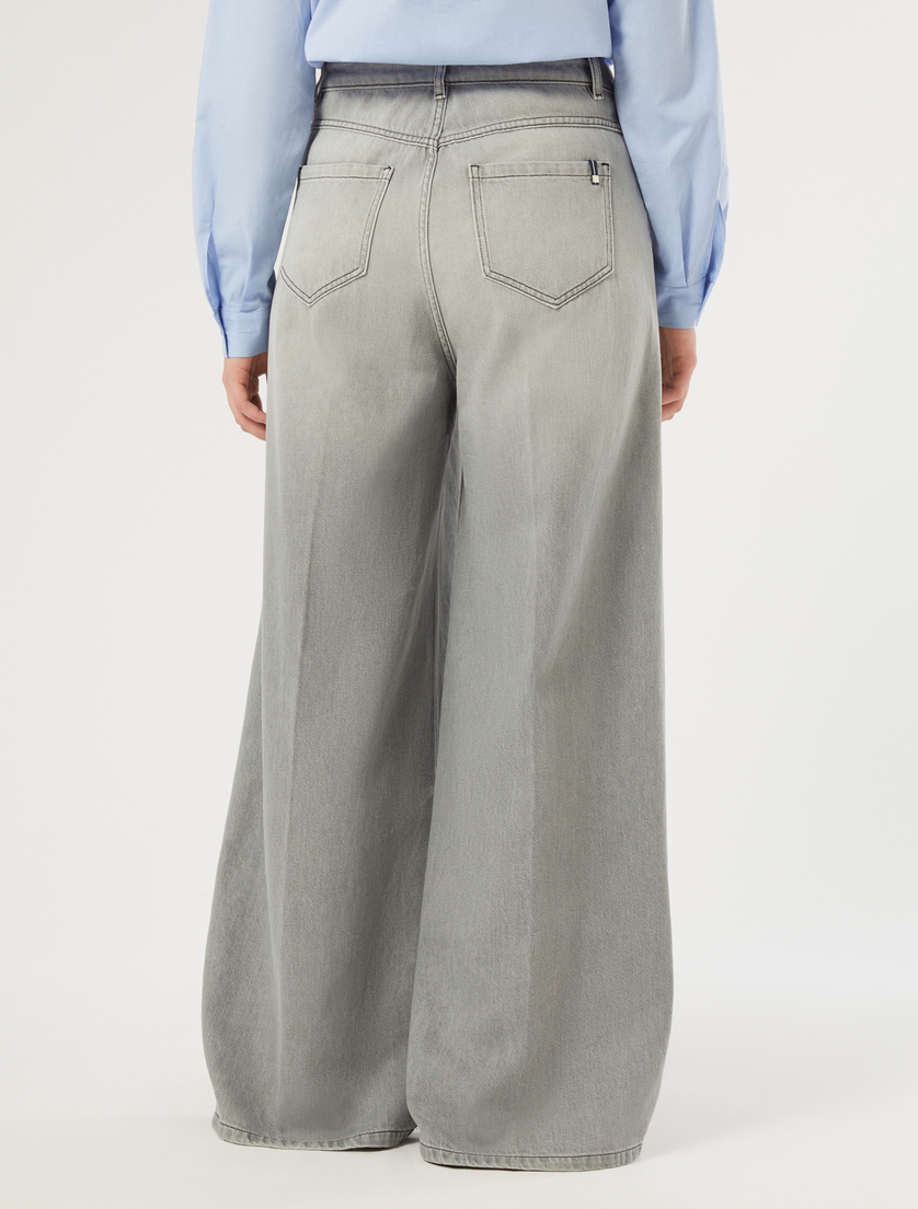 Straight-fit stretch denim jeans - MEDIUM GREY - Marina Rinaldi - 4