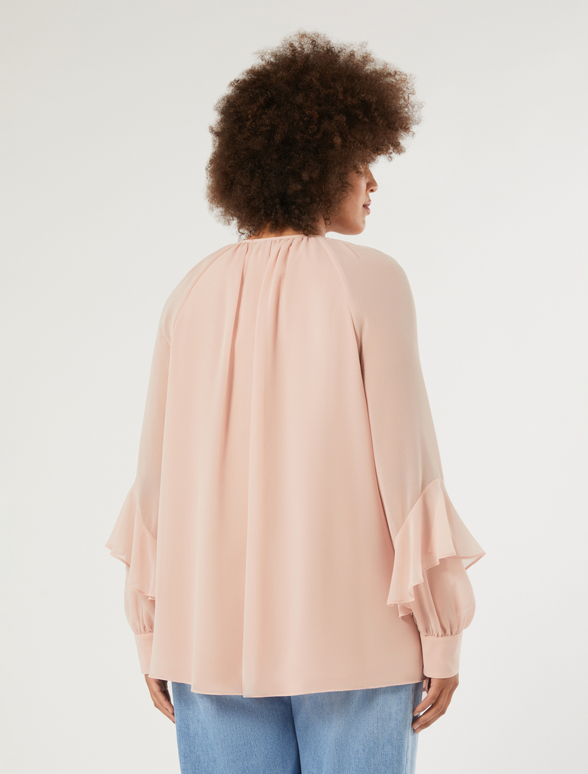 Blusa in georgette - ROSA ANTICO - Marina Rinaldi - 4