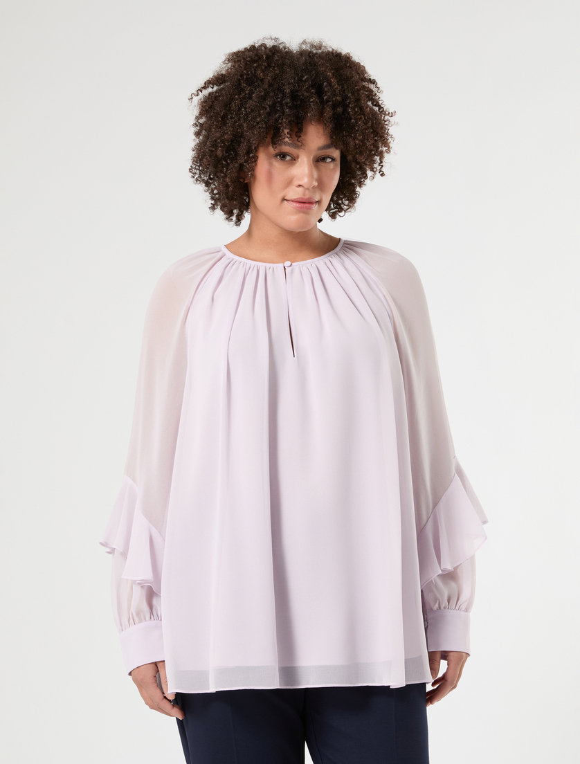 Blusa in georgette - LILLA - Marina Rinaldi - 3