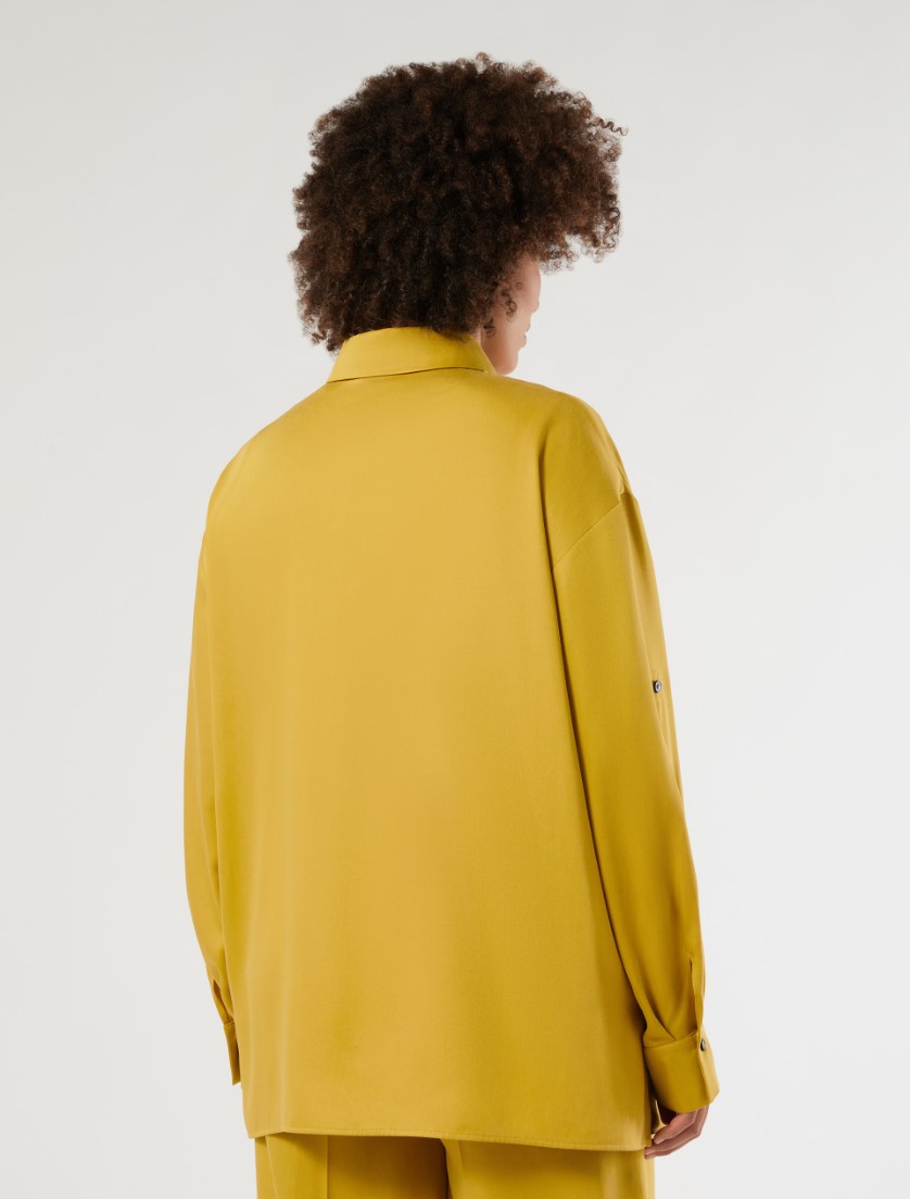 Tencel twill shirt - MUSTARD - Marina Rinaldi - 4