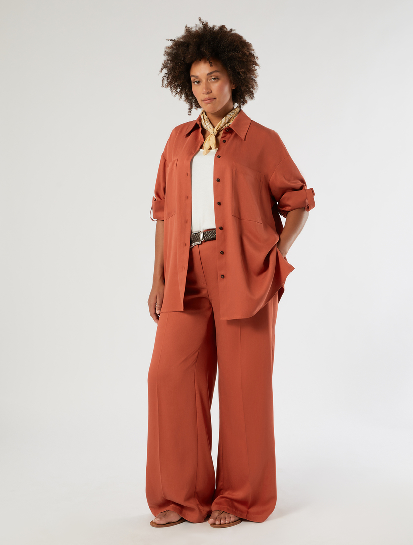 Tencel twill shirt - Marina Rinaldi