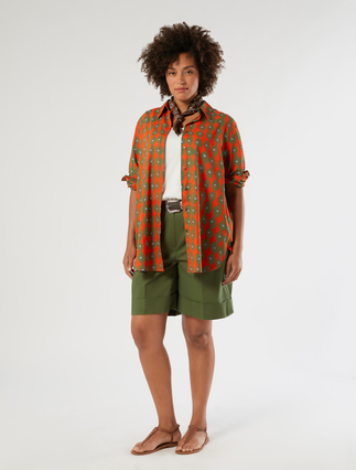 Cotton muslin tunic - Marina Rinaldi