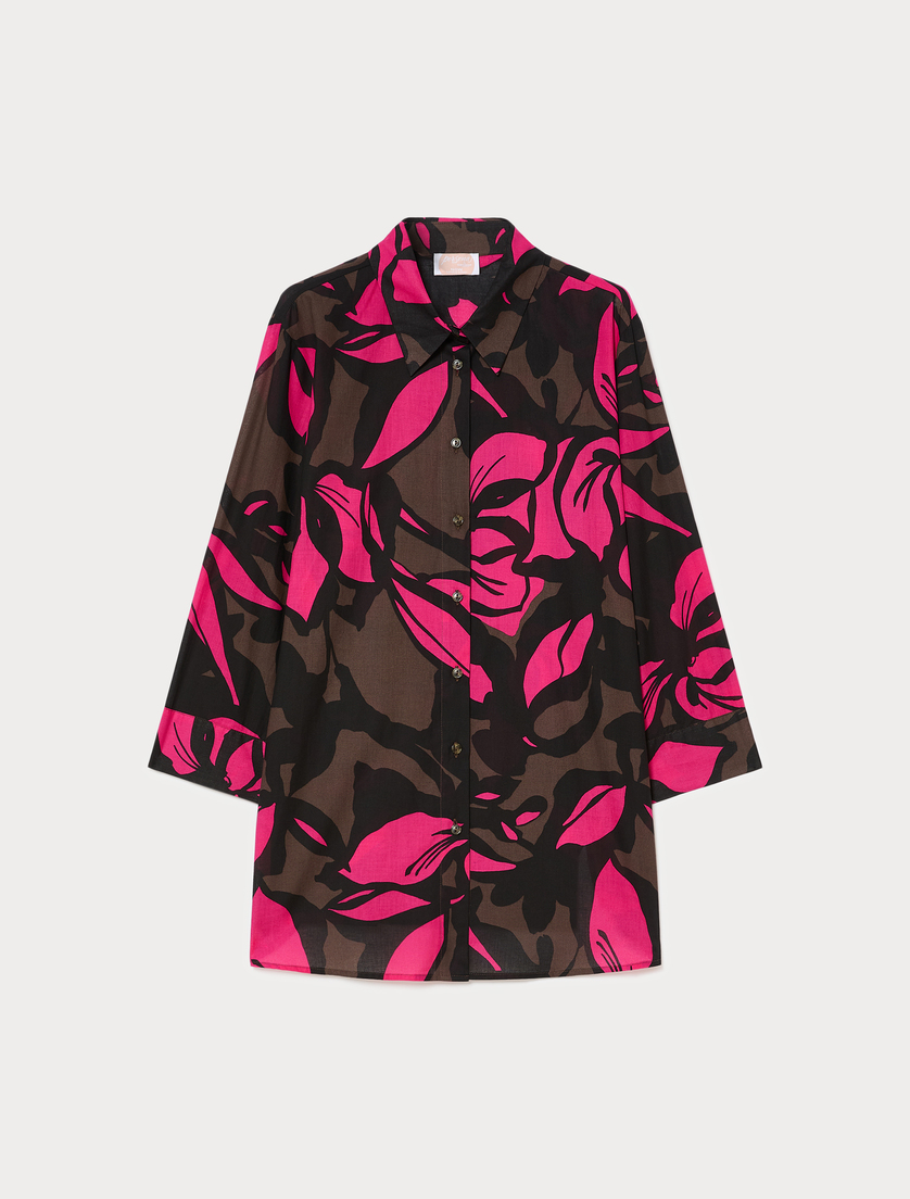 Cotton muslin tunic - COCOA - Marina Rinaldi