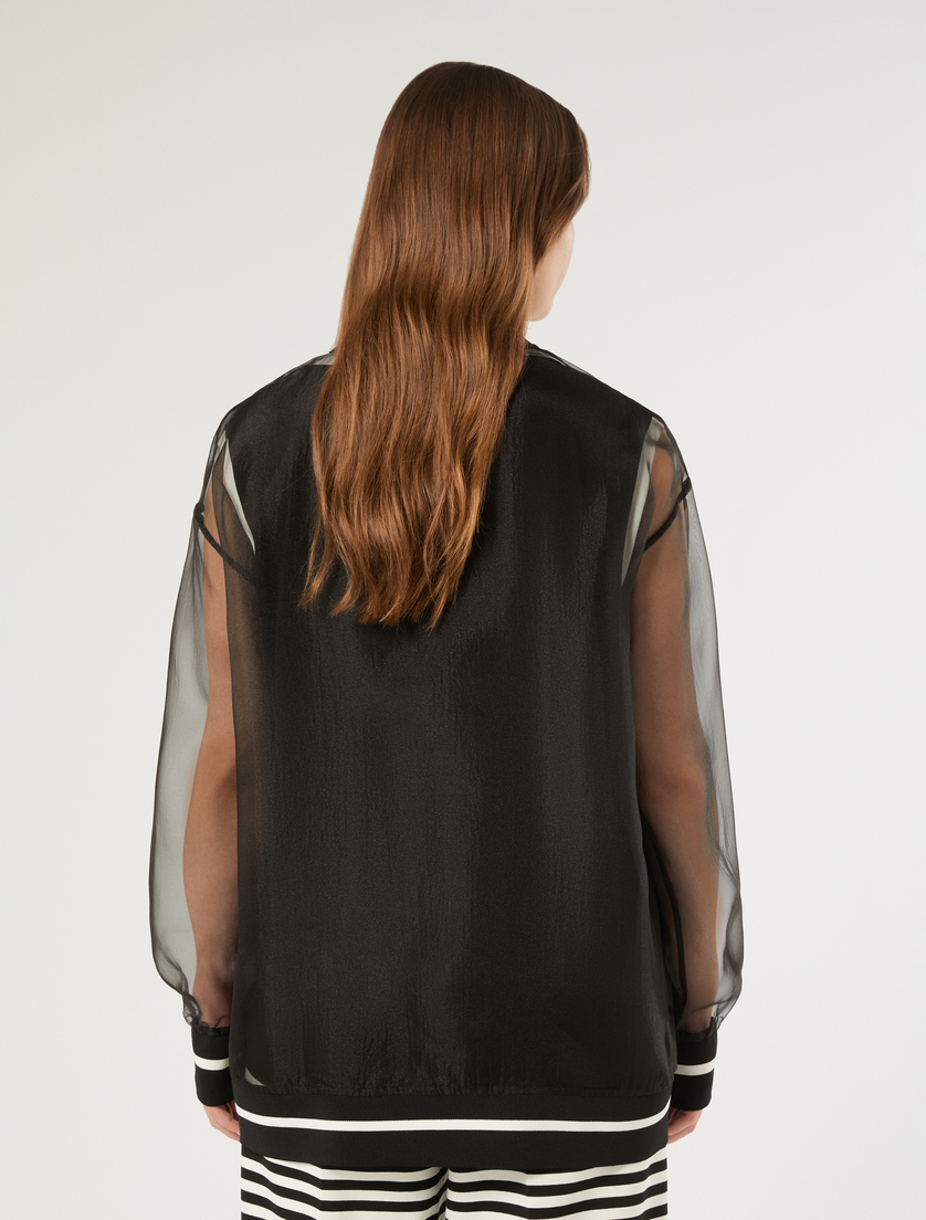 Organza cardigan - BLACK - Marina Rinaldi - 4