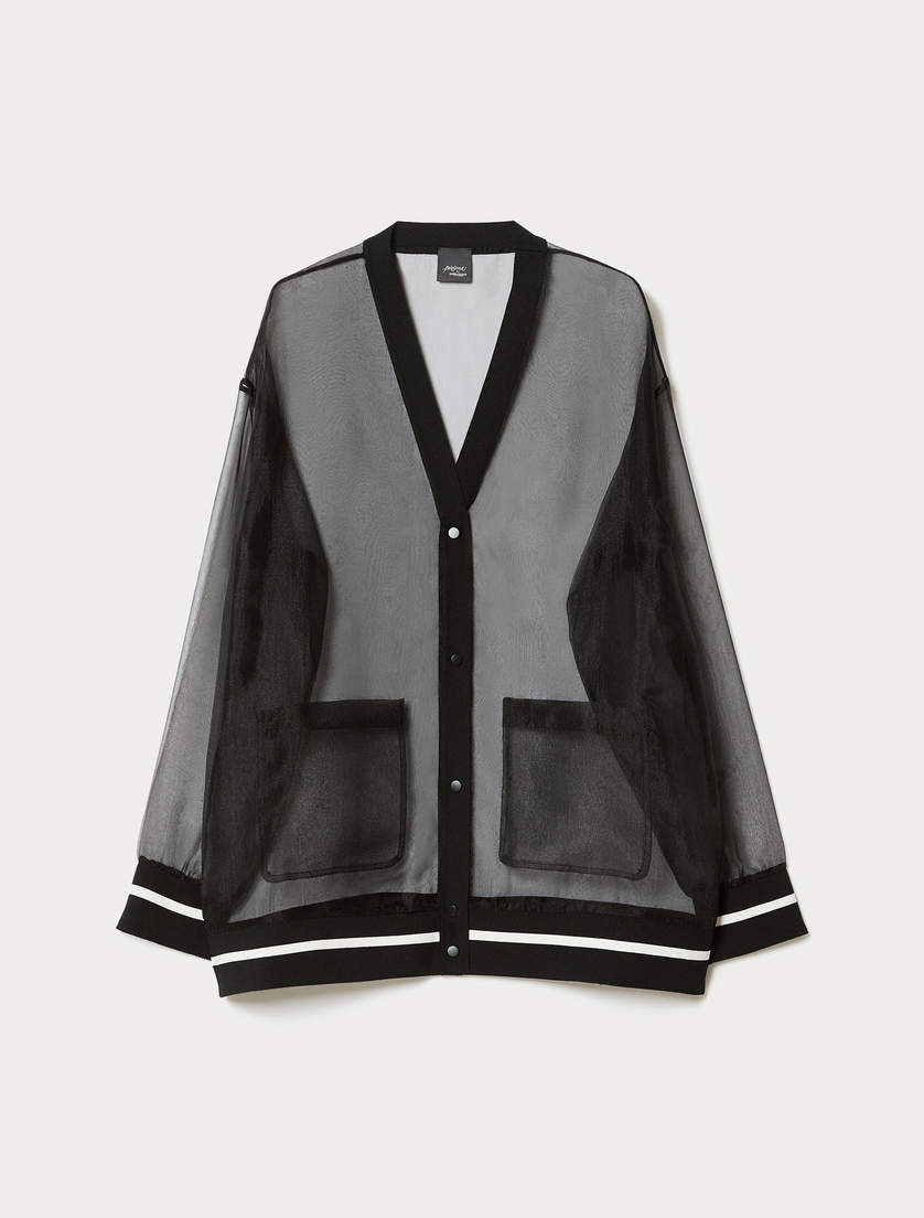 Organza cardigan - BLACK - Marina Rinaldi
