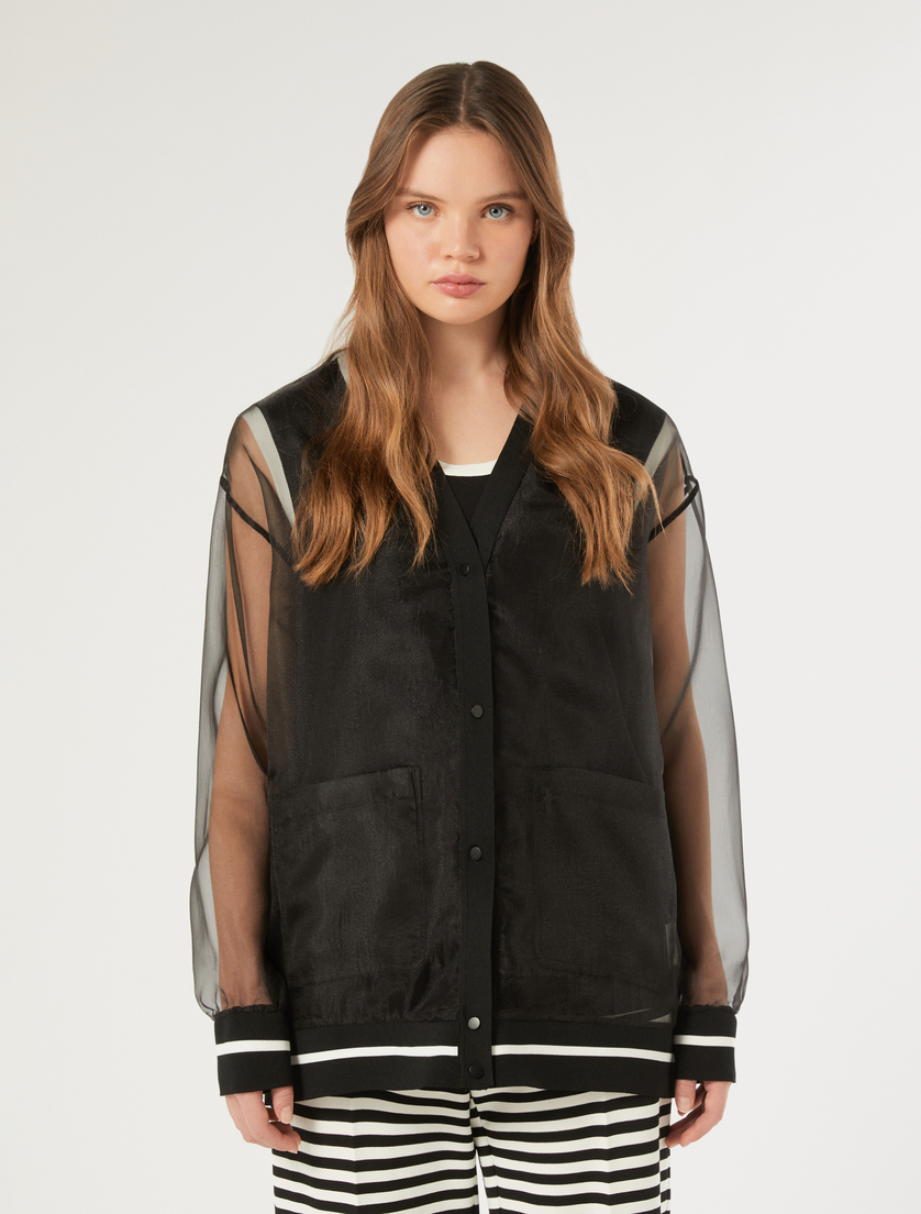 Organza cardigan - BLACK - Marina Rinaldi - 3