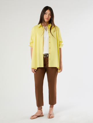 Oversized cotton poplin shirt - Marina Rinaldi